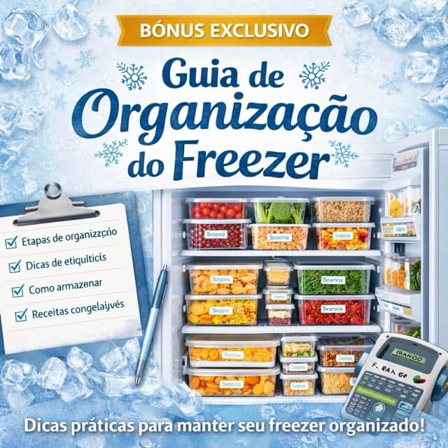 Guia de Organização do Freezer
